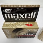 New Maxell Hgx-gold Tc 30 Vhs C High Grade 2 Camcorder Cassette Tapes Sealed
