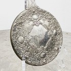 Vintage Silver-plated Ornate Vanity Hand Mirror Repousse Hollywood Regency Glam