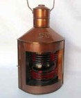 10 Inches Anchor Oil Lantern Lamp Nautical Ship Hanging Antique Maritime Brass