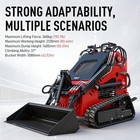 Mini Skid Steer Loader B s 13 5hp Hydraulic System Electric Start New Us