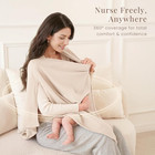 Nursing Cover For Breastfeeding  Soft Breathable Privacy Poncho  