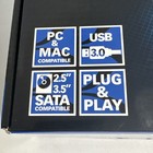 New Sabrent Usb 3 0 To Sata External Hard Drive Lay Flat Docking Station Ec-dflt