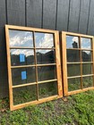 2-35 X 26 Antique Vintage Window Top Sashes Old 8 Pane Frame  1959  Arts   Craft