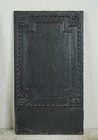 The Plaza Hotel French Black Cast Iron Fireback Set