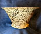Signed Hand Turned Spalted Red Alder Wood Bowl 5   x9   
