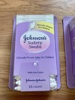 New In Package Set Of 3 Johnson s Safety Swabs For Children Baby Free Shipping