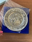Vintage Hudson Pewter 1983 Visions Of Sugar Plums Christmas Plate A  Hollis
