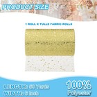 Tulle Fabric Rolls 6  By 50 Yards Fabric Spool Tulle For Diy  Light Yellow