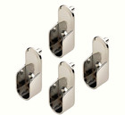 Oval Closet Rod End Supports W  Rear Facing 5mm Pins -15 X 30mm 4 Pc