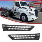 2x Hood Air Intake Vent Grille Black For 2018-2025 Freightliner Cascadia 116 126