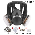 Full Face Gas Mask Facepiece Respirator For Painting Spraying 15 In 1 6800 Set