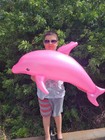 Huge 40  Pink Pearlized Dolphin Inflate  2 Pack  Inflatable Pool Toy Beach Pools