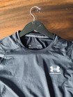 Under Armour Heatgear Compression Shirt Mens M Black Long Sleeve Base Layer Nwot