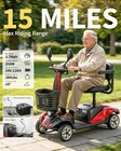 4 Wheel Mobility Scooter For Adults Seniors 350w Electric Travel Scooter 300lbs