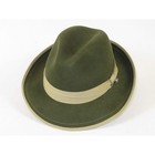 Men s Broner Wool Hat Classic Soft Fedora Swanky 73-147 Olive Green
