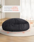 Uimoso Round Bean Bag Chair Removable   Washable Cover For Adult Gaming Sofa