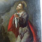 1700 s Superb Antique 18th Century Oil On Copper Prayer Of Jesus Christ Painting