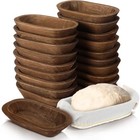 20 Pcs Wooden Dough Bowls Bulk 8 6 Inch Rustic Vintage Hand Carved Wood Brown