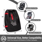 Car Seat Travel Bag Backpack For Air - Karfast Universal Infant Black 