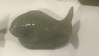 Set Of 4 Antique Chinese Hand-carved Jade Koi Fish Chopstick Holders