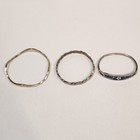 Vintage Lot Of 3 Taxco Mexico 925 Sterling   Alpaca Bangle Inlay Abalone Floral