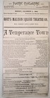 A Temperance Town   6 Boston Theater Program Sections  1892 - 1922