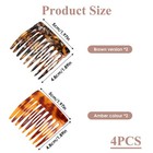 French Hair Combs For Women  Decorative Comb Clips For Fine Hair  Small Side