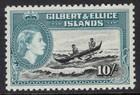 Gilbert   Ellice Islands 1956 10 - Qeii Canoe Reef Scott 72 Sg 75 Mint Lh Cv  34