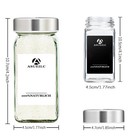 12pcs 4 Oz Square Spice Jars  Seasoning Bottles  Kitchen Spice Shaker