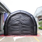 5x4 5x3 5m Black Football Race Inflatable Tunnel Tent W customized Logo Printing