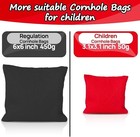 8-pack Cornhole Bean Bags - 4 Black   4 Red For Outdoor Games And Events