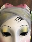 Vintage 1980 s About Face Ceramic Lady Mask By Clay Art San Francisco Usa