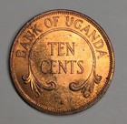 1966 Uganda 10 Cents Coin Km  2         