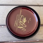 Japan Coaster Box Hand Painted Lacquered Vintage With Set Of 6 Coasters