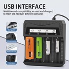For 3 7-4 2v Lithium Battery Ni-mh Aa aaa 21700 18650 Battery Charger W  Display