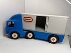 Little Tikes Vintage Hauler Truck Semi Tractor Trailer Large Blue Toy