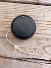 Vintage Duncan Junior Wooden Yo-yo Two Tone Orange   Black Wood Yoyo Toy