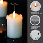 2 x3  Real Wax Flameless Votive Candles  Timer Remote  6 Pack