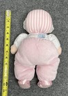 Eden Baby Doll Pink Terry Cloth Plush Crinkle Lovey Blonde Rattle 12  Vintage