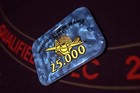 X 1 - Aviation Club De France - Acf - Wpt - B g Plaque 25000 - Poker Chip