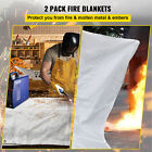 Vevor 2pcs 8 x10  Welding Blanket Protective Fabric Fiberglass Flame Retardant
