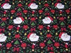 Tidings   Joy  Santa Trimmings By Freckle   Lollie Christmas Quilt Fabric 44 