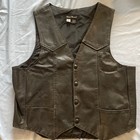 Vintage Steer Brand Leather Men s Motorcycle Vest - Harley Davidson  1 - Large