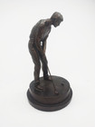 Male Golfer Golf Trophy Tournament Club Award Art Bronze Marble Statue Figure