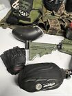 Tippmann Cronus Tactical Paintball Gun Marker - Black   Olive Vest Pad Helmet  