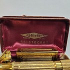 Gillette Aristocrat Safety Razor With Box   Blade Safe - Vintage 1940s Rare