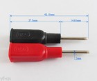 4 Colors Dcc Copper 4mm Banana Female Jack To 2mm Pin Tip Head Test Probes Lot