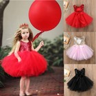 Baby Girl Kids Tutu Tulle Dress Princess Party Flower Dresses Wedding Bridesmaid