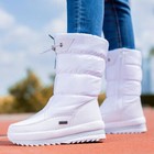 Womens Waterproof Ladies Snow Winter Boots Warm Shoes Non-slip Mid Calf Size Us