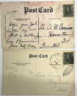 Lot Of 6 Antique Vintage 1900s Postcards Women Ladies Styles Mixed Posted